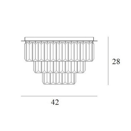 MAXLIGHT C0205 - Plafonnier MONACO 9xG9/40W/230V d. 42 cm doré