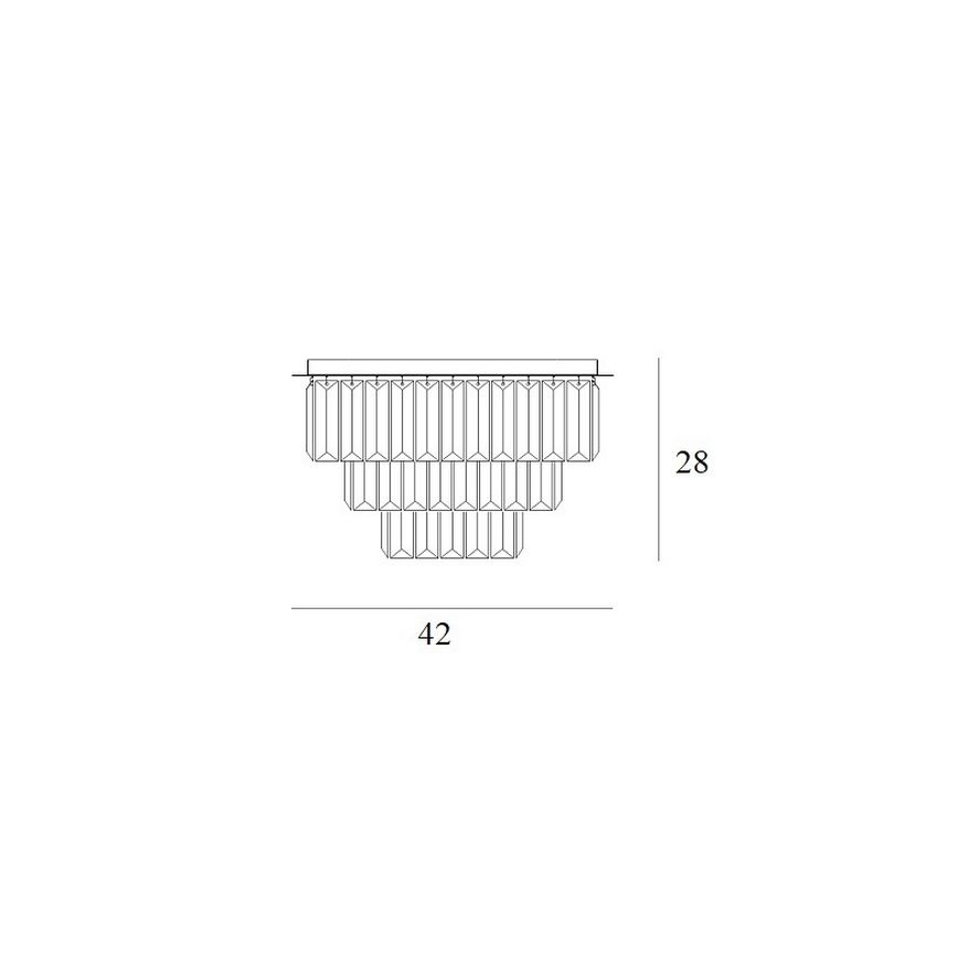 MAXLIGHT C0205 - Plafonnier MONACO 9xG9/40W/230V d. 42 cm doré