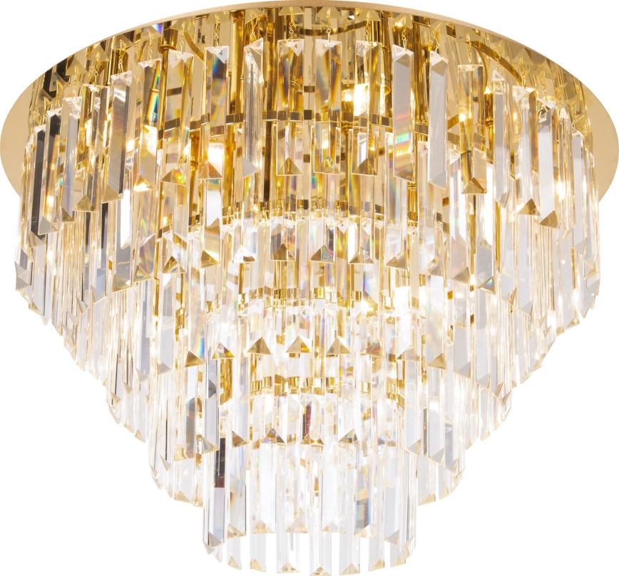 MAXLIGHT C0206 - Plafonnier MONACO 15xG9/40W/230V d. 60 cm doré