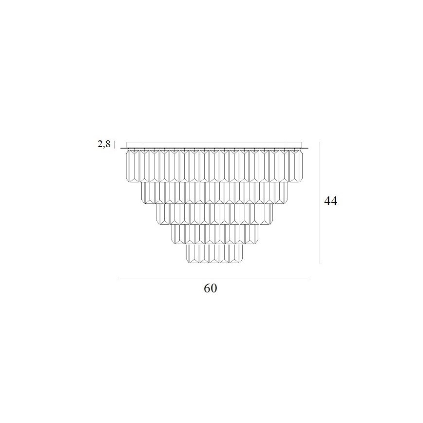MAXLIGHT C0206 - Plafonnier MONACO 15xG9/40W/230V d. 60 cm doré