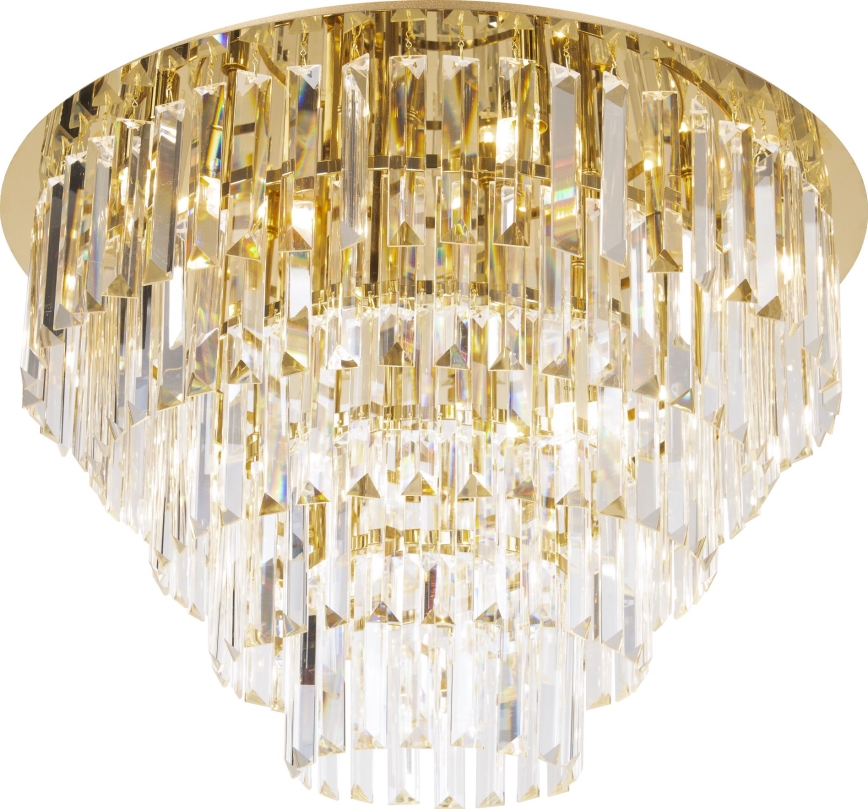 MAXLIGHT C0224 - Plafonnier MONACO 16xG9/40W/230V d. 80 cm doré