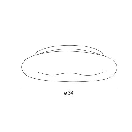 MAXLIGHT C0233 - Plafonnier DUO LED/10W/230V d. 34 cm blanc