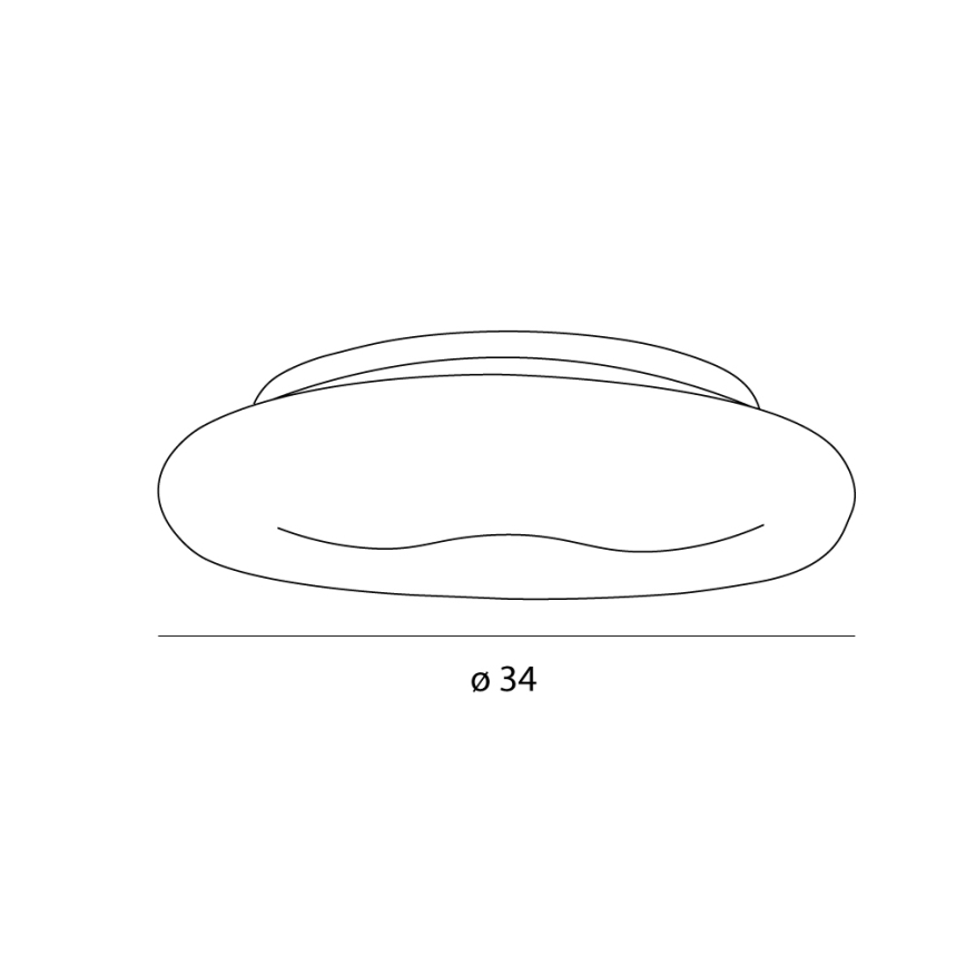 MAXLIGHT C0233 - Plafonnier DUO LED/10W/230V d. 34 cm blanc