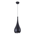 MAXLIGHT P0233 - Hanglamp aan een koord DROP 1xE27/40W/230V diameter 20 cm zwart