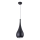 MAXLIGHT P0233 - Suspension filaire DROP 1xE27/40W/230V d. 20 cm noir