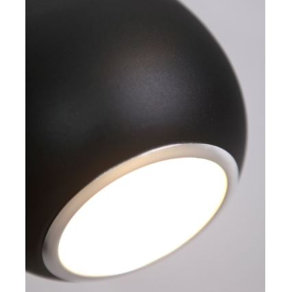 MAXLIGHT P0233 - Suspension filaire DROP 1xE27/40W/230V d. 20 cm noir