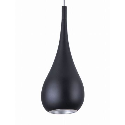 MAXLIGHT P0233 - Suspension filaire DROP 1xE27/40W/230V d. 20 cm noir