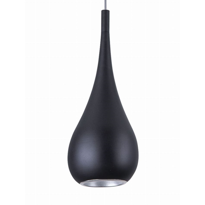 MAXLIGHT P0233 - Suspension filaire DROP 1xE27/40W/230V d. 20 cm noir
