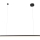 MAXLIGHT P0310D - Dimbare LED hanglamp aan een koord TRIO LED/12W/230V zwart
