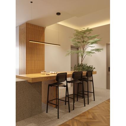 MAXLIGHT P0310D - Dimbare LED hanglamp aan een koord TRIO LED/12W/230V zwart