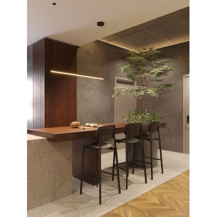 MAXLIGHT P0310D - Dimbare LED hanglamp aan een koord TRIO LED/12W/230V zwart