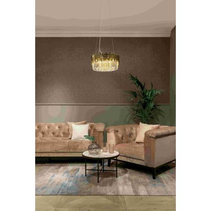 MAXLIGHT P0368 - Suspension filaire TREND 8xE14/40W/230V d. 45 cm doré