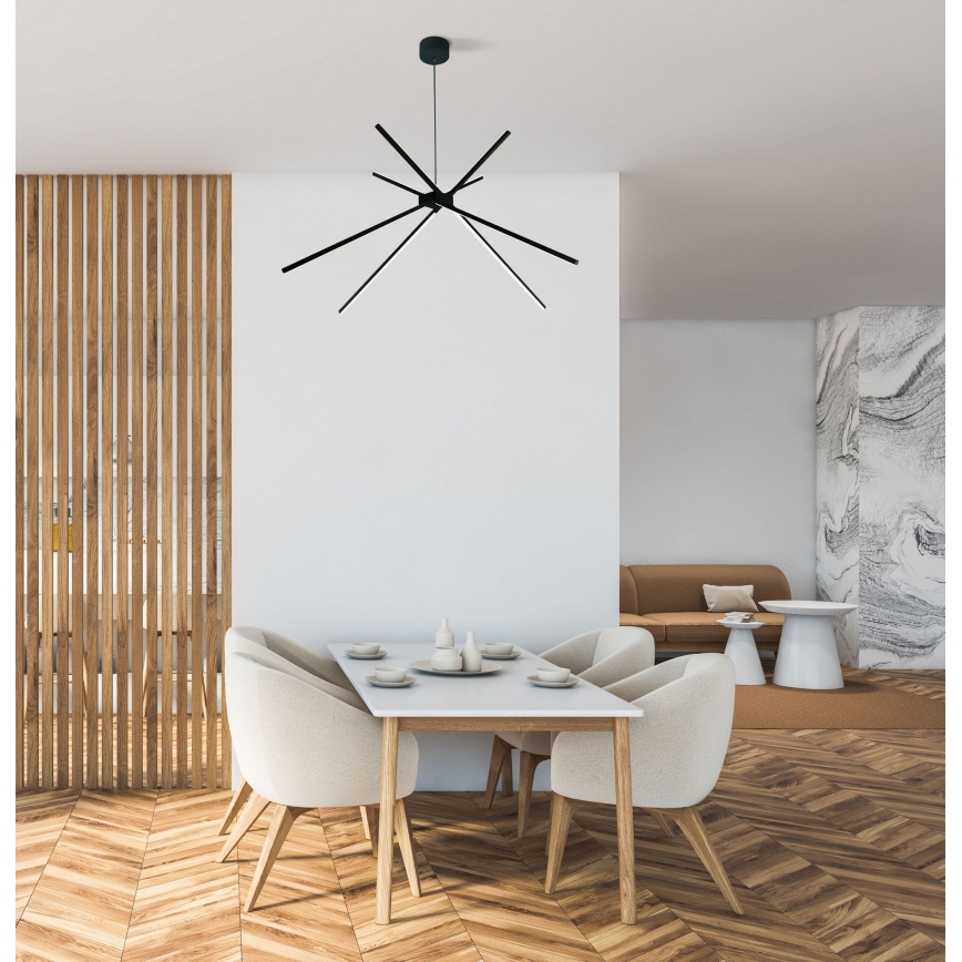 MAXLIGHT P0412 - LED Hanglamp aan een koord SPIN LED/33W/230V zwart