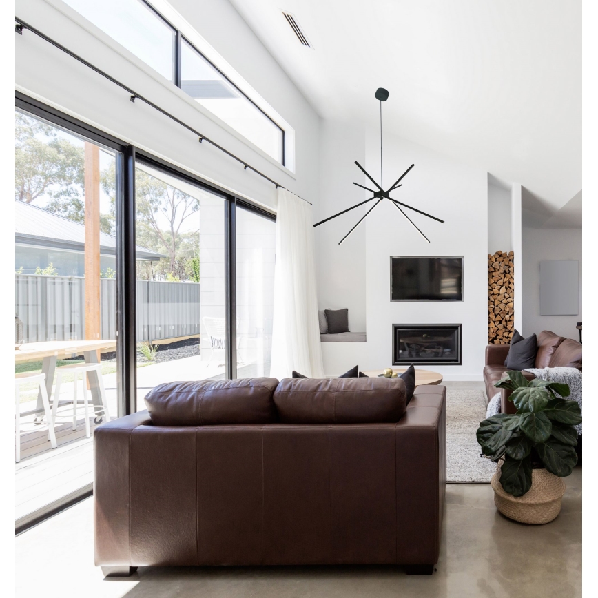 MAXLIGHT P0412 - LED Hanglamp aan een koord SPIN LED/33W/230V zwart