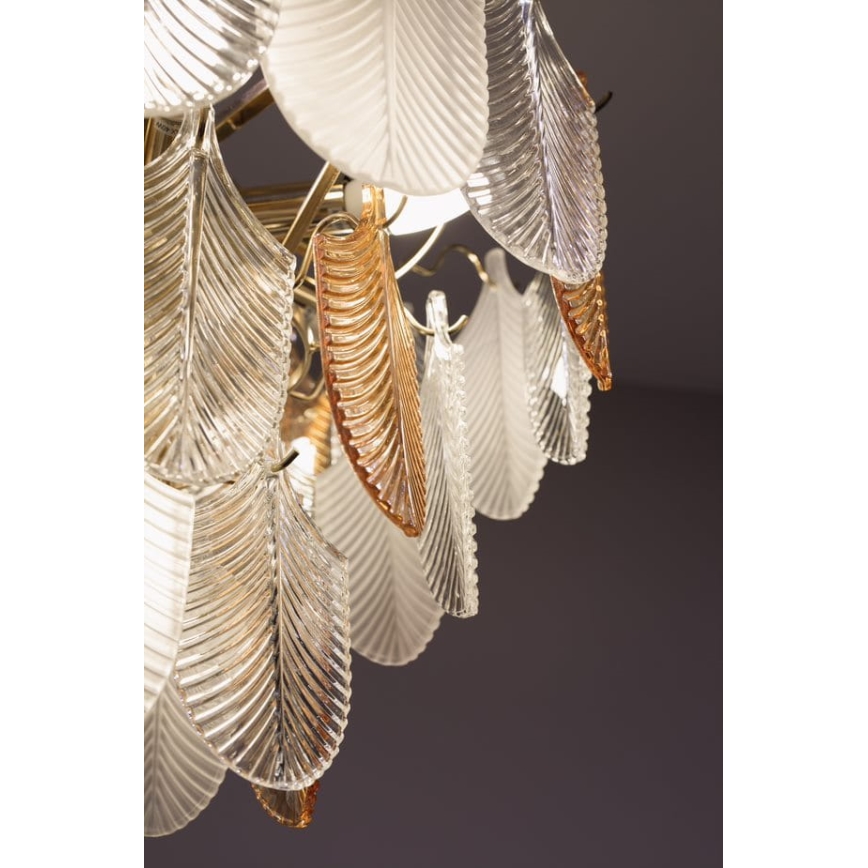 MAXLIGHT P0417 - Suspension chaîne ARWENA 7xE14/40W/230V d. 50 cm doré