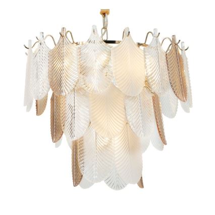 MAXLIGHT P0417 - Suspension chaîne ARWENA 7xE14/40W/230V d. 50 cm doré