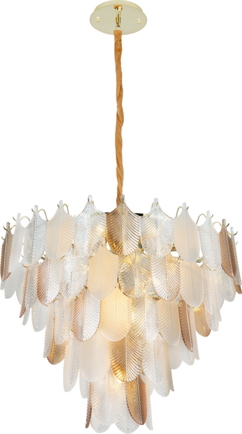MAXLIGHT P0418 - Hanglamp aan een ketting ARWENA 15xE14/40W/230V diameter 80 cm goud