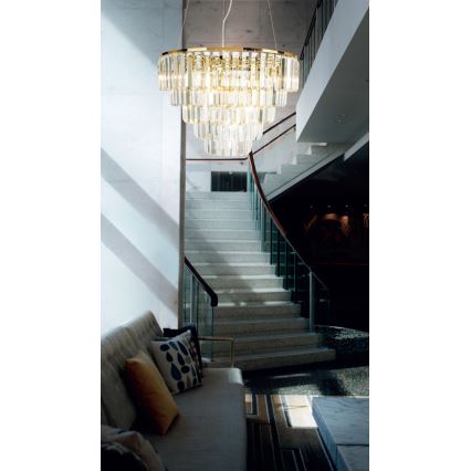 MAXLIGHT P0424 - Suspension filaire MONACO 15xG9/40W/230V d. 60 cm doré