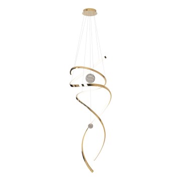MAXLIGHT P0427D - Suspension filaire à intensité variable RITZ LED/100W/230V d. 60 cm CRI 90 doré
