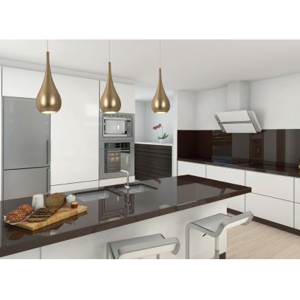 MAXLIGHT P0436 - Hanglamp aan een koord DROP 1xE27/40W/230V diameter 20 cm goud