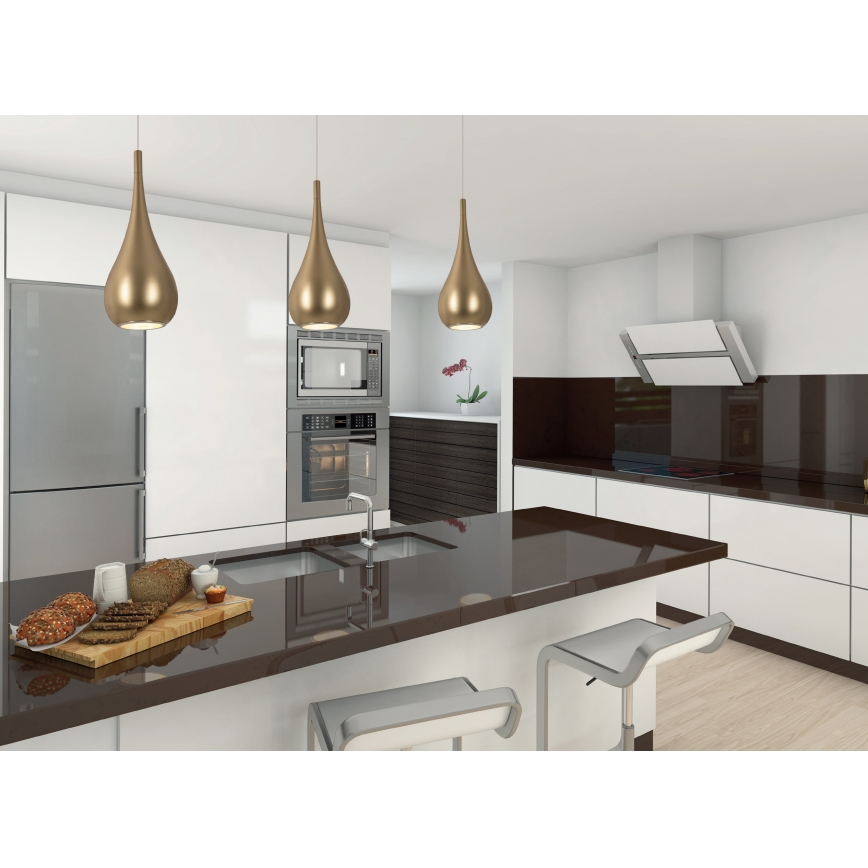 MAXLIGHT P0436 - Hanglamp aan een koord DROP 1xE27/40W/230V diameter 20 cm goud