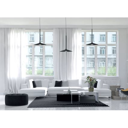 MAXLIGHT P0456 - LED Hanglamp aan een koord HANA LED/6W/230V diameter 17,5 cm zwart