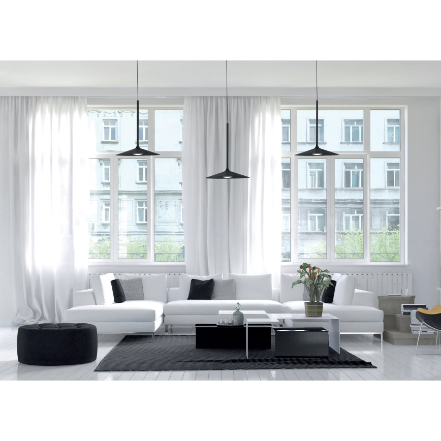 MAXLIGHT P0456 - LED Hanglamp aan een koord HANA LED/6W/230V diameter 17,5 cm zwart