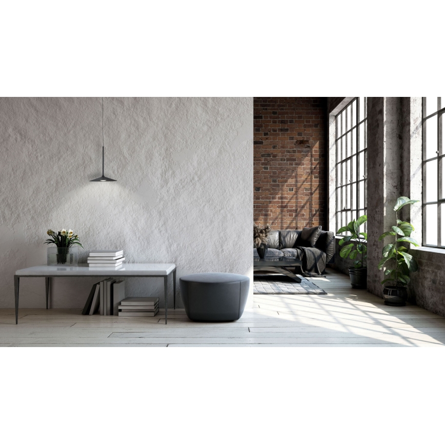 MAXLIGHT P0456 - LED Hanglamp aan een koord HANA LED/6W/230V diameter 17,5 cm zwart