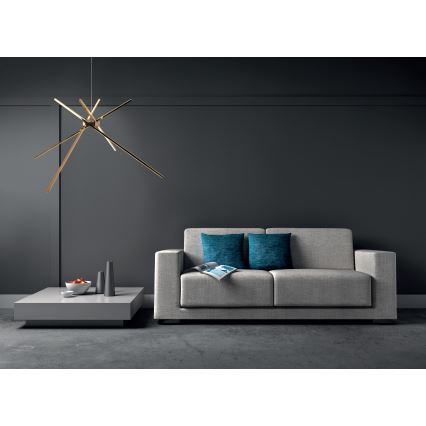 MAXLIGHT P0457 - Suspension filaire ARAIGNEE LED/33W/230V doré