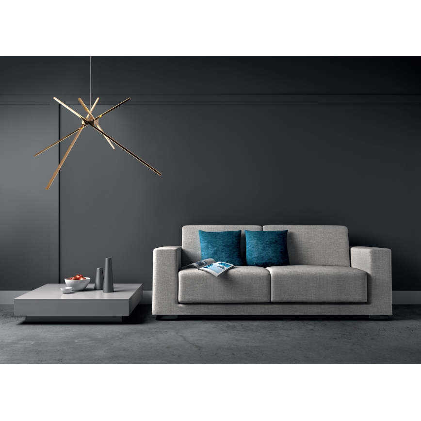 MAXLIGHT P0457 - Suspension filaire ARAIGNEE LED/33W/230V doré