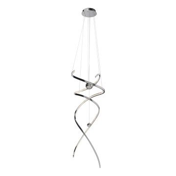 MAXLIGHT P0482D - Dimbare LED hanglamp aan een koord RITZ LED/100W/230V diameter 60 cm CRI 90 glanzend chroom