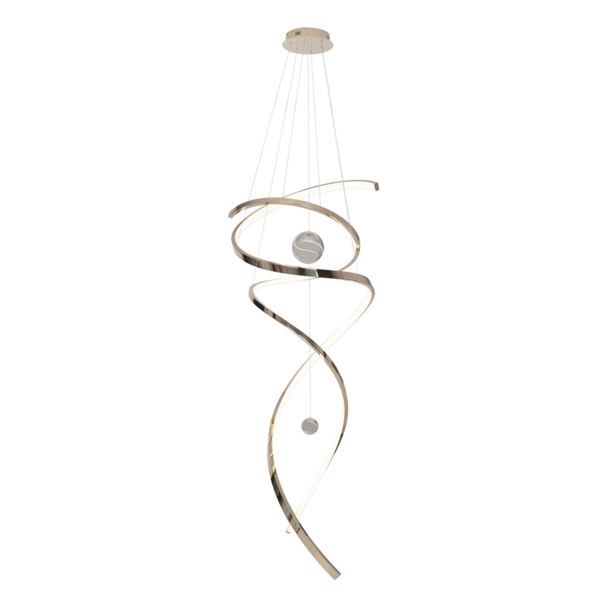 MAXLIGHT P0483D - Suspension filaire à intensité variable RITZ LED/100W/230V d. 60 cm CRI 90 laiton