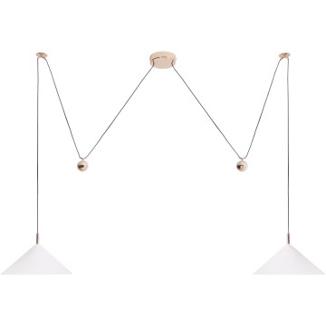MAXLIGHT P0506 - Suspension filaire VULCANO 2xLED/5W/230V araignée blanc