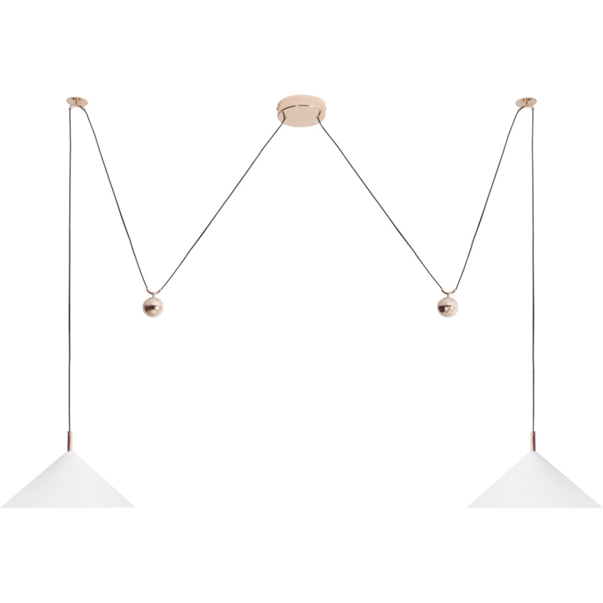 MAXLIGHT P0506 - Suspension filaire VULCANO 2xLED/5W/230V araignée blanc