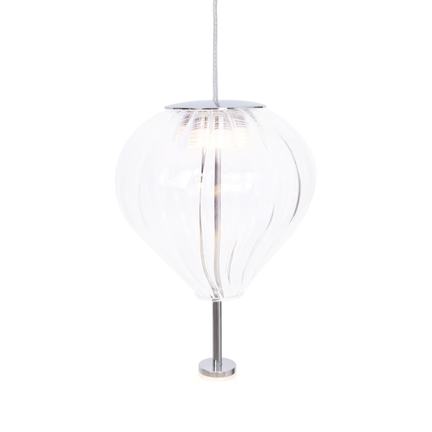 MAXLIGHT P0527 - Suspension filaire PALLONCINI 2xLED/3W/230V d. 12 cm transparent