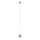 MAXLIGHT P0530 - Suspension filaire SIGNATURE LED/8W/230V d. 15 cm laiton/transparent