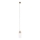 MAXLIGHT P0531 - LED Hanglamp aan een koord SIGNATURE LED/8W/230V diameter 15 cm messing/doorzichtig
