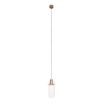 MAXLIGHT P0531 - Suspension filaire SIGNATURE LED/8W/230V d. 15 cm laiton/transparent