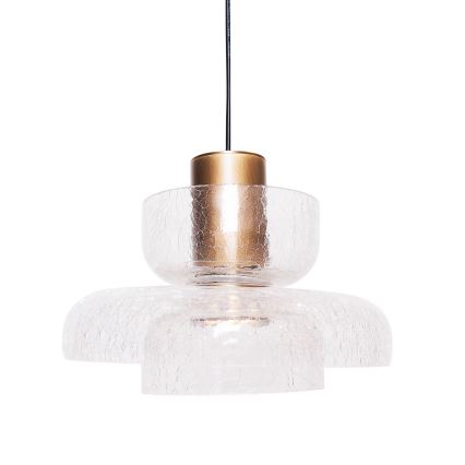 MAXLIGHT P0532 - LED Hanglamp aan een koord SIGNATURE LED/8W/230V diameter 22 cm messing/doorzichtig