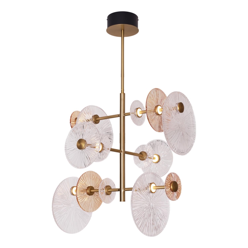 MAXLIGHT P0541 - Suspension-barre ALLURE 14xLED/5W/230V d. 60 cm doré