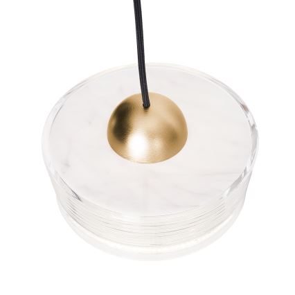 MAXLIGHT P0543 - LED Hanglamp aan een koord LIPARI LED/22W/230V diameter 35 cm doorzichtig