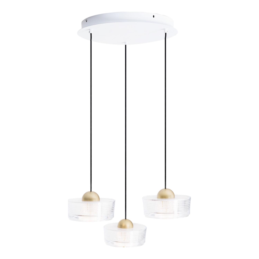 MAXLIGHT P0543 - Suspension filaire LIPARI LED/22W/230V d. 35 cm transparent
