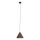 MAXLIGHT P0548 - Suspension filaire SAKURA 1xE27/60W/230V d. 33,5 cm noyer