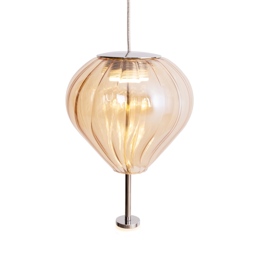 MAXLIGHT P0575 - Suspension filaire PALLONCINI 2xLED/3W/230V d. 12 cm beige