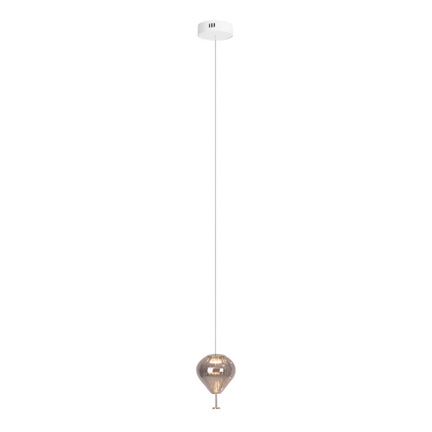 MAXLIGHT P0576 - Suspension filaire PALLONCINI 2xLED/3W/230V d. 12 cm fumé