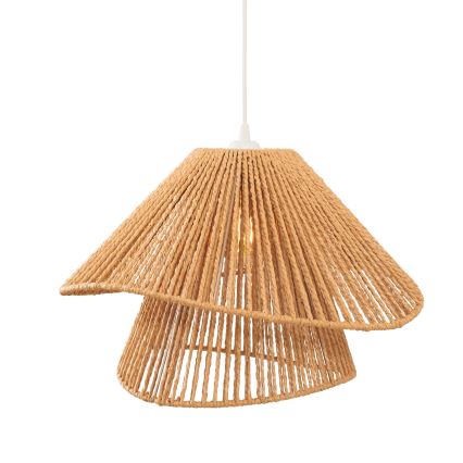 MAXLIGHT P0578 - Hanglamp aan een koord AMALFI 1xE27/15W/230V diameter 45 cm beige