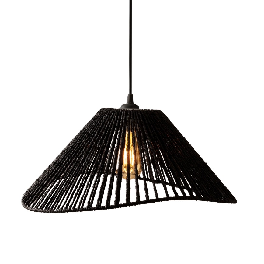 MAXLIGHT P0579 - Suspension filaire AMALFI 1xE27/15W/230V d. 45 cm noir