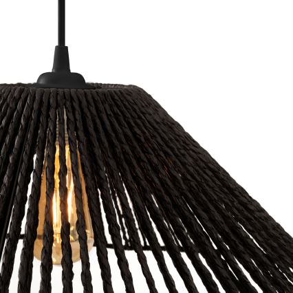 MAXLIGHT P0579 - Suspension filaire AMALFI 1xE27/15W/230V d. 45 cm noir