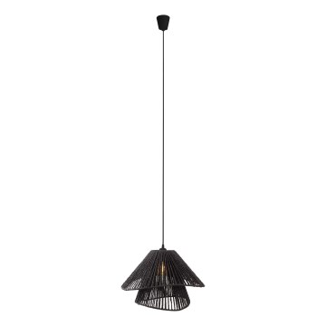 MAXLIGHT P0580 - Hanglamp aan een koord AMALFI 1xE27/15W/230V diameter 45 cm zwart