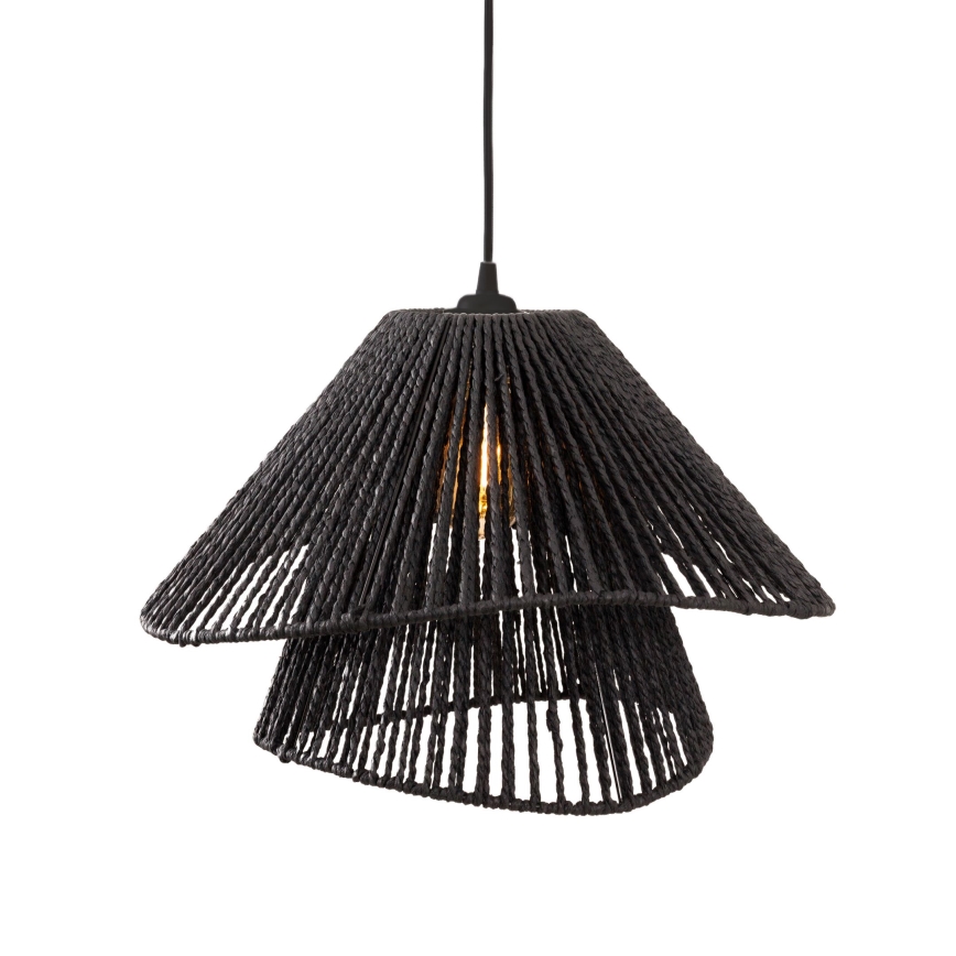 MAXLIGHT P0580 - Hanglamp aan een koord AMALFI 1xE27/15W/230V diameter 45 cm zwart